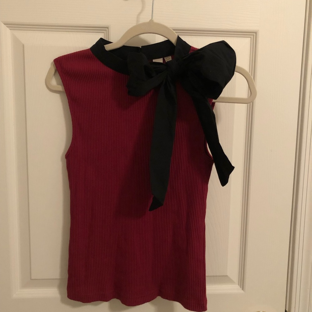 Anthropologie DOLAN Sleeveless Top with Neck Bow